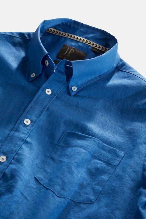 Short Sleeve Linen Blend Shirt