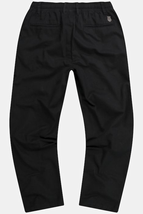 Linen-effect trousers