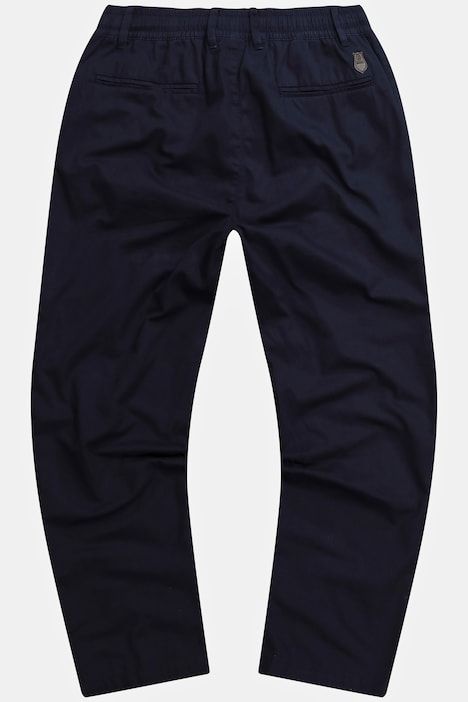 Linen-effect trousers