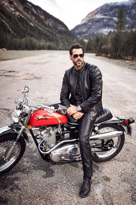 Biker leather jacket