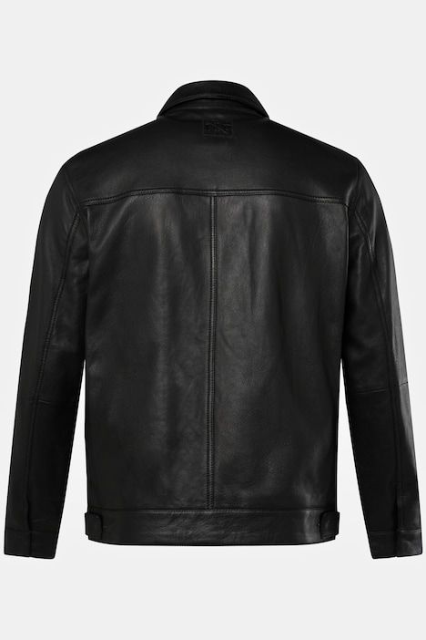 Leather jacket, leather, lamb nappa, multiple pockets