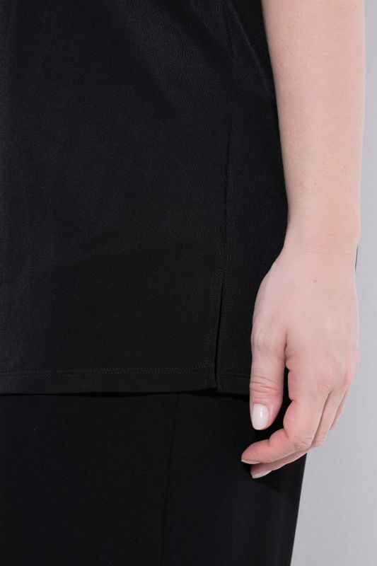 Sweetheart Neckline Slinky Stretch-Fit T-Shirt Blouse