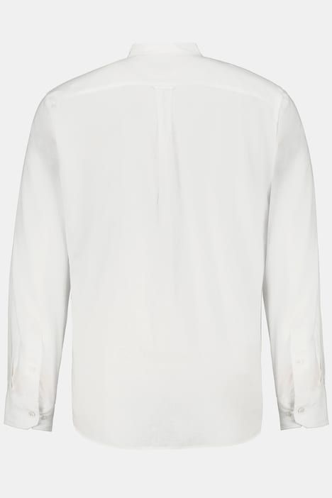 Long Sleeve Linen Blend Shirt