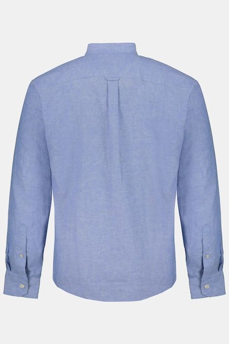 Long Sleeve Linen Blend Shirt