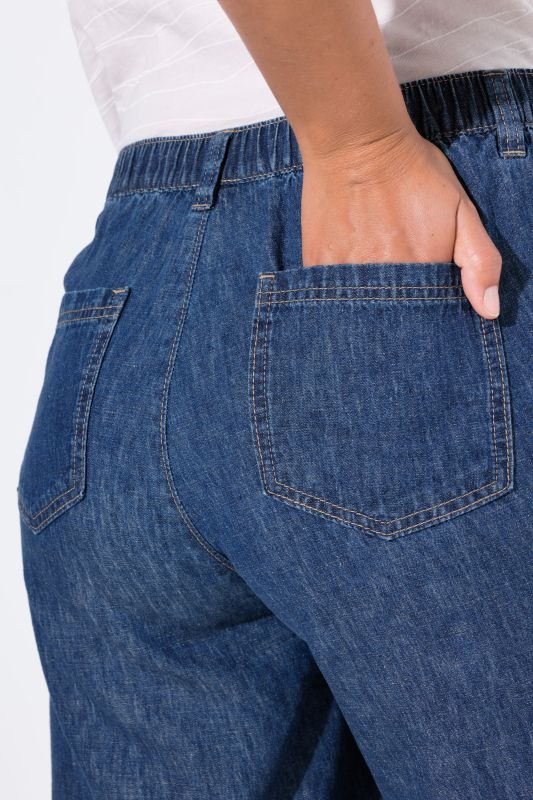 Linen blend Bermudas