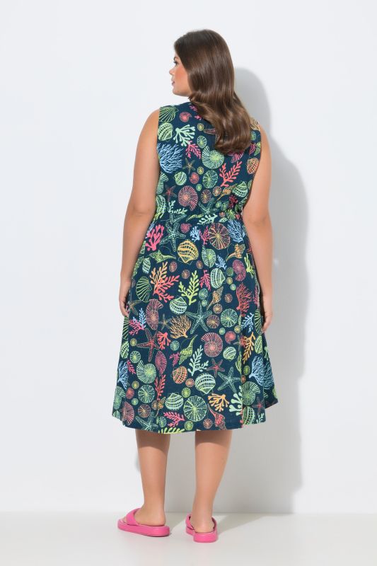 Seashell Print Muslin Dress