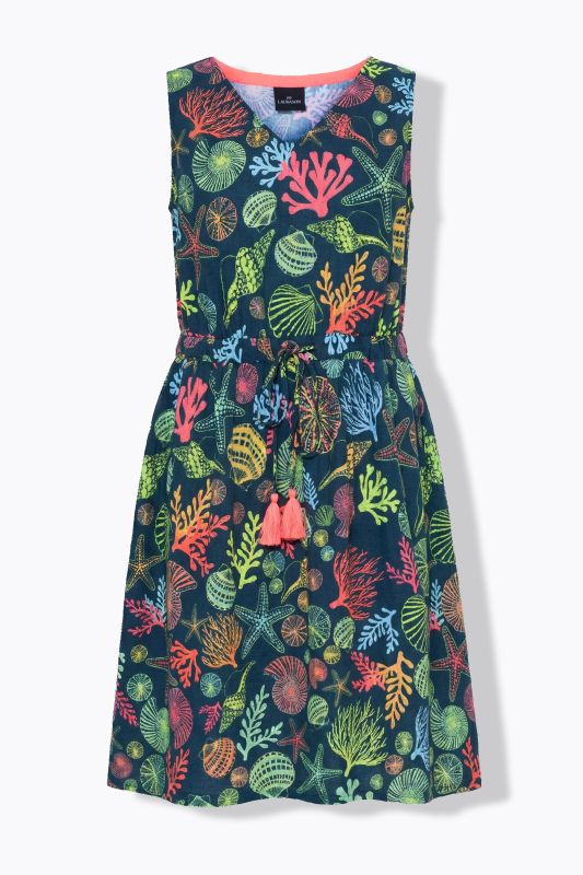 Seashell Print Muslin Dress
