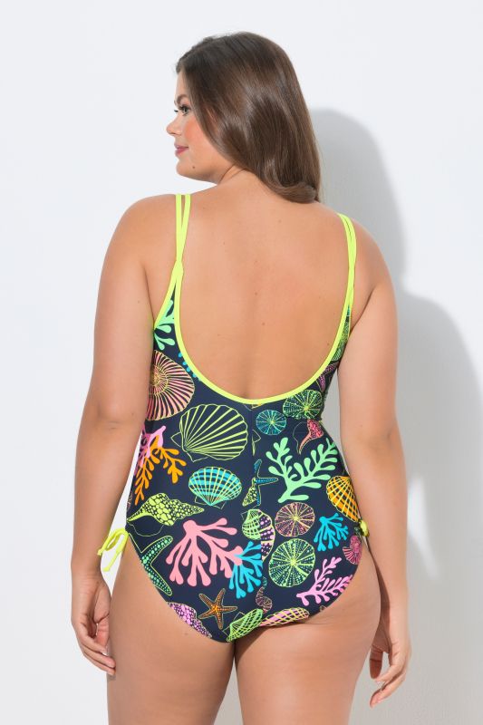 Seashell Print One Piece Swimsuit