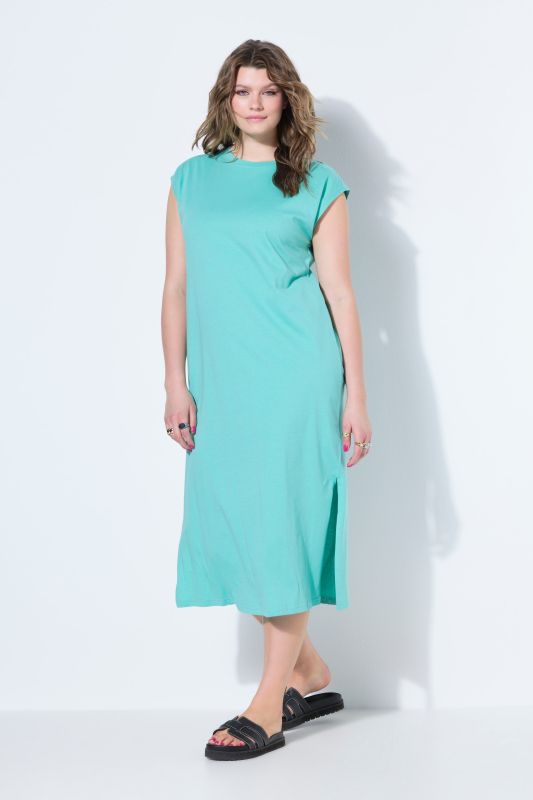 Classic Cap Sleeve Oversized  Fit Jersey Dress