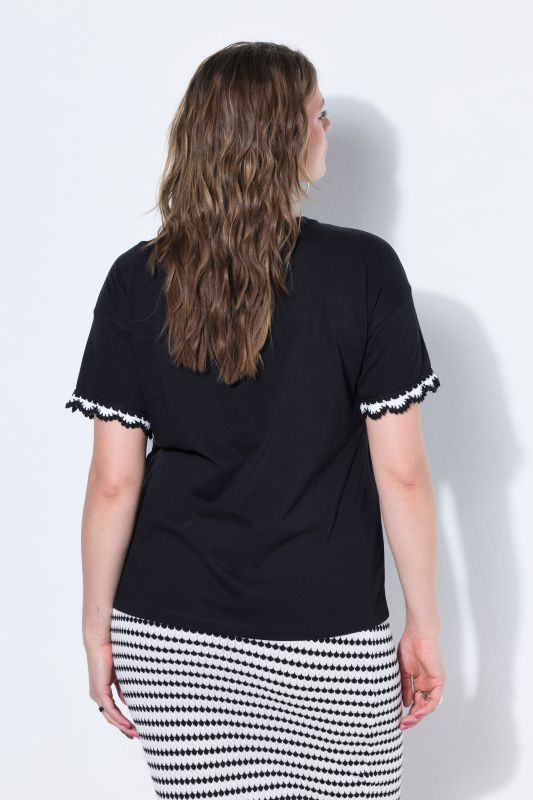 Crochet Trim Tee