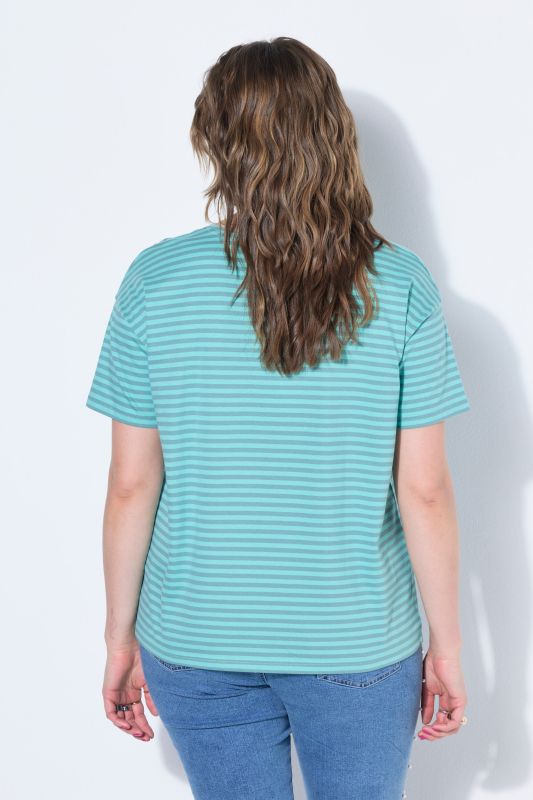 A New Era Striped Graphic Tee