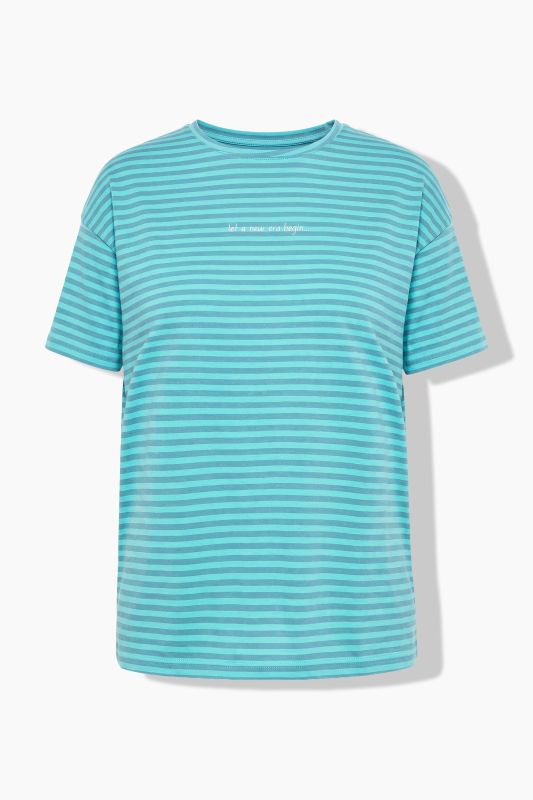 A New Era Striped Graphic Tee
