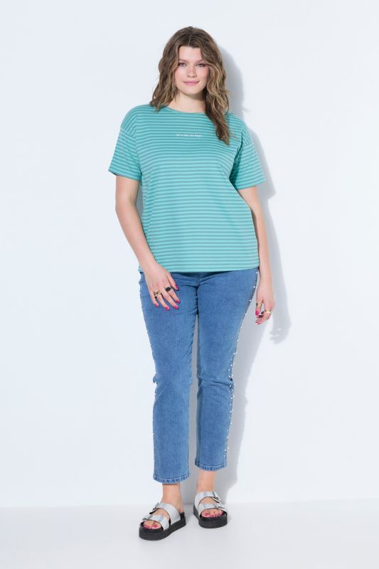 A New Era Striped Graphic Tee