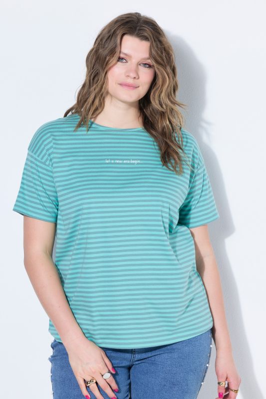 A New Era Striped Graphic Tee