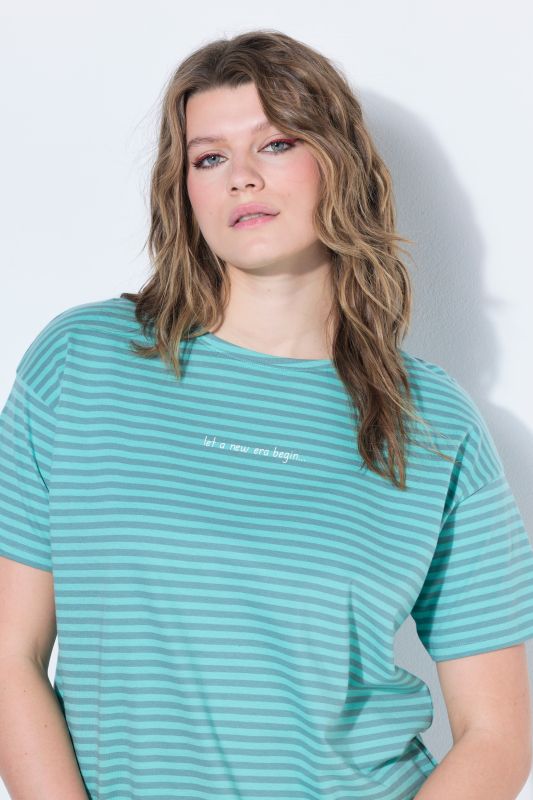 A New Era Striped Graphic Tee