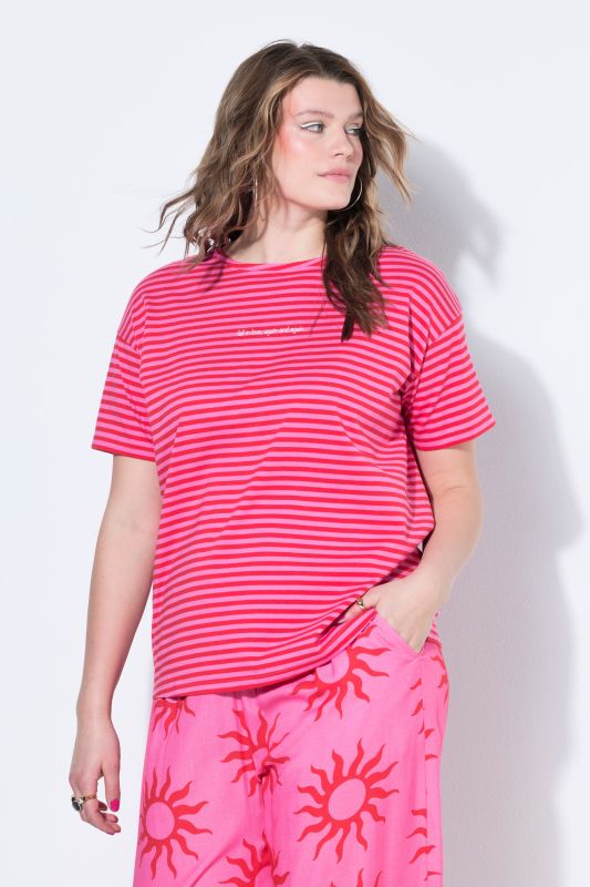 A New Era Striped Graphic Tee