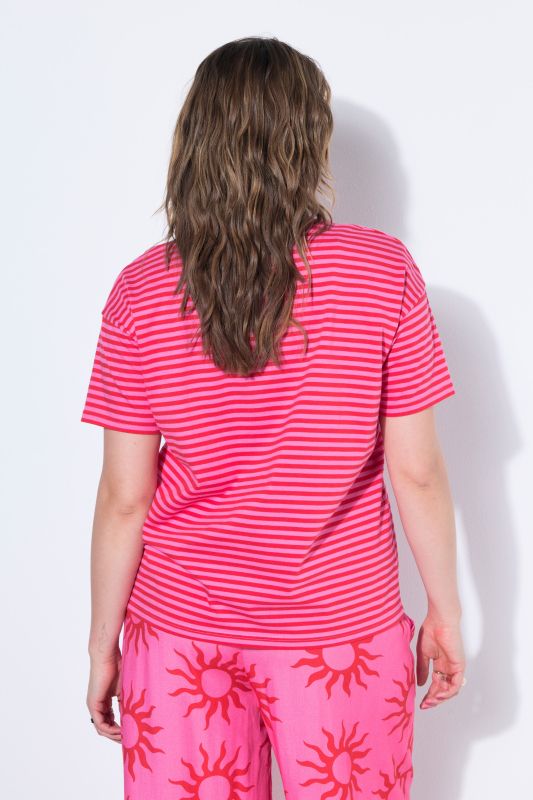 A New Era Striped Graphic Tee
