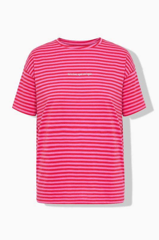 A New Era Striped Graphic Tee