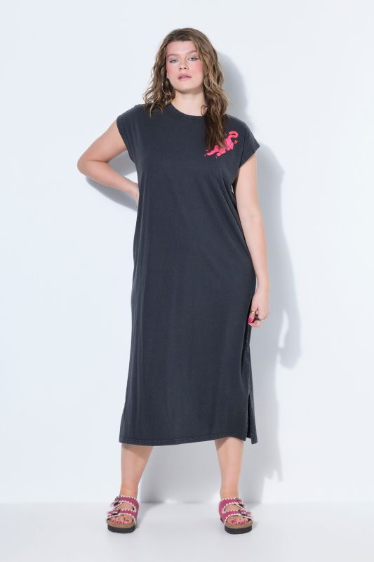 Pink Leopard Jersey Dress