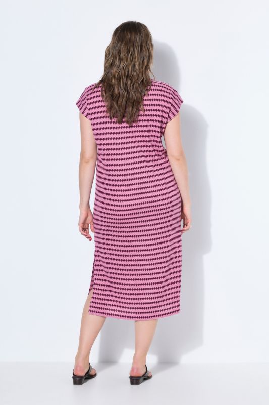 Textured Jersey Midi Dress