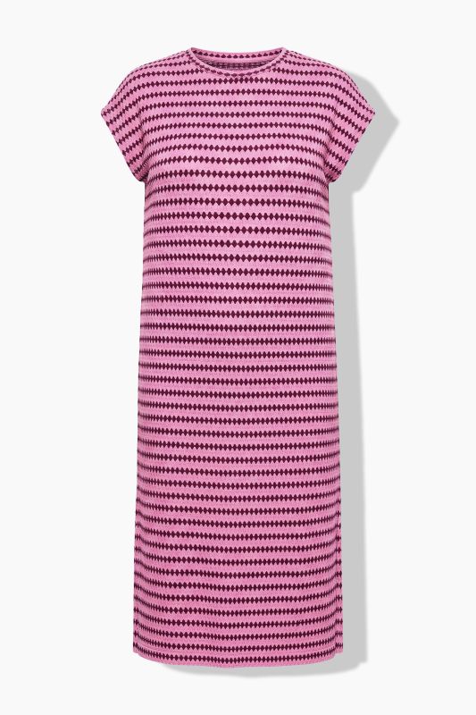 Textured Jersey Midi Dress