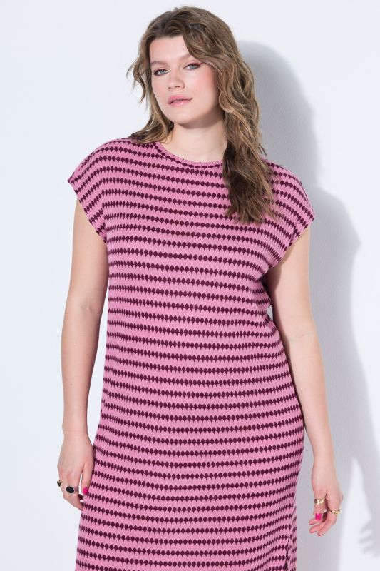 Textured Jersey Midi Dress