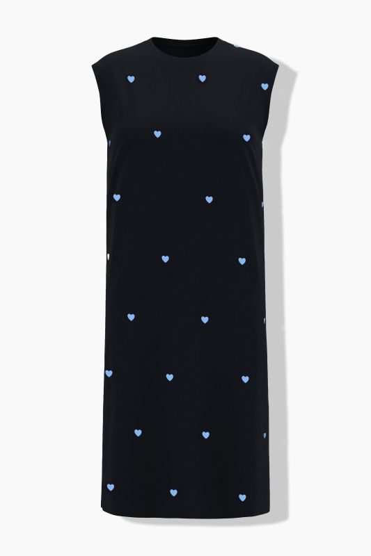 Hearts Sleeveless Jersey Dress