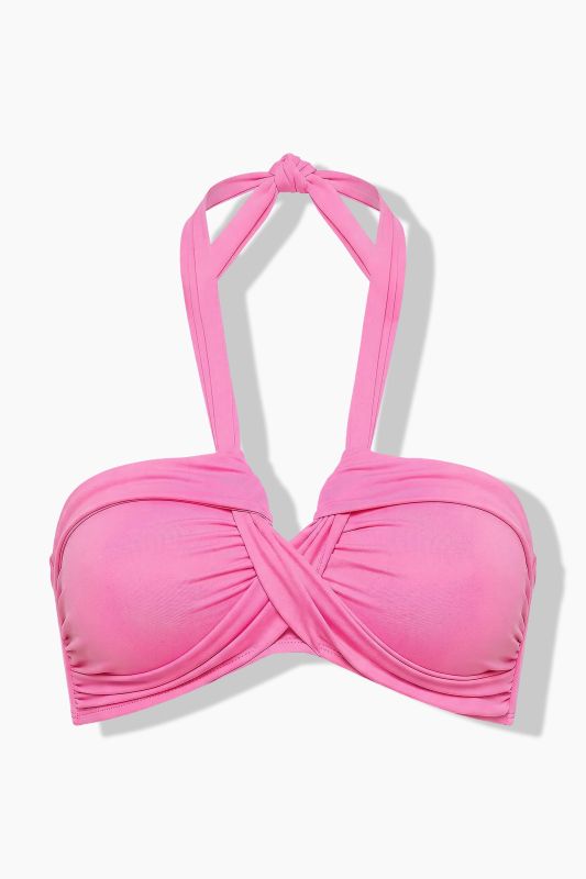 Halter Neck Draped Bikini Top