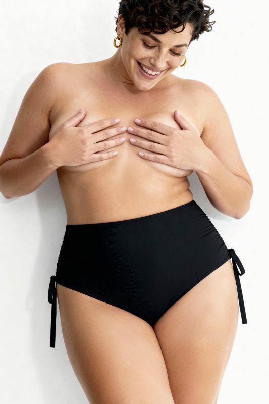 Side Gathered Bikini Bottoms