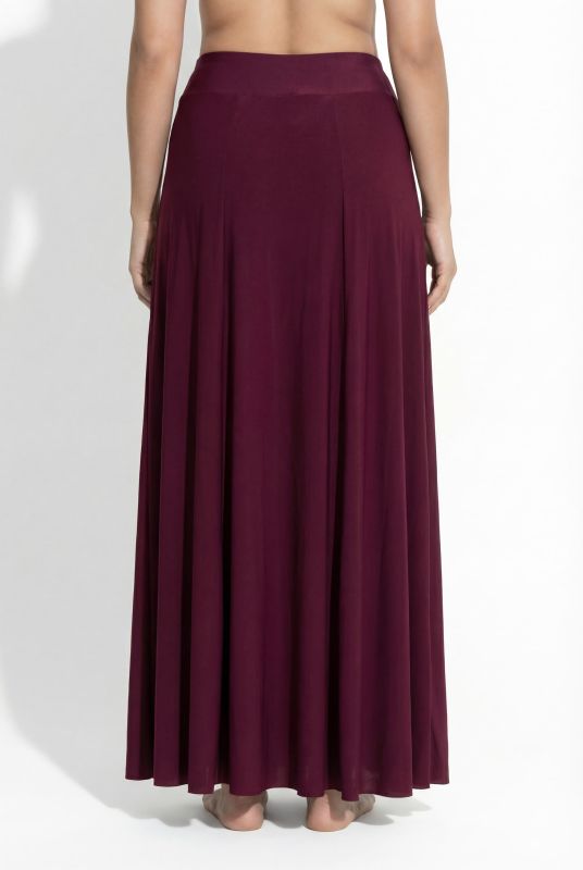 Sheer Elastic Waist Maxi Skirt