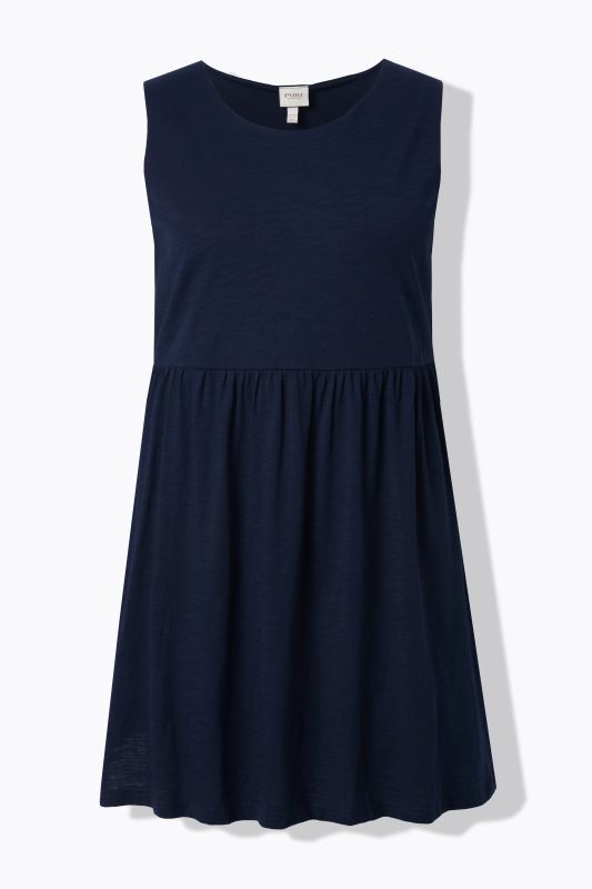Eco Cotton Empire Waist Sleeveless Knit Tunic
