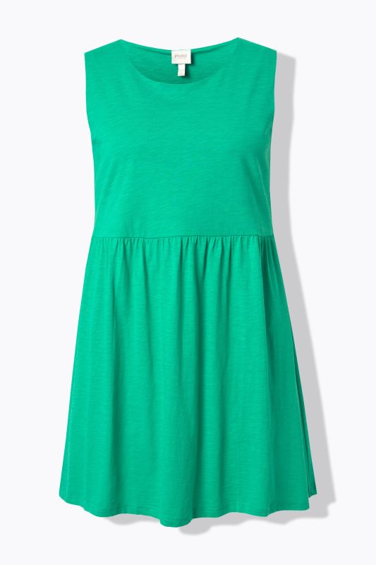 Eco Cotton Empire Waist Sleeveless Knit Tunic
