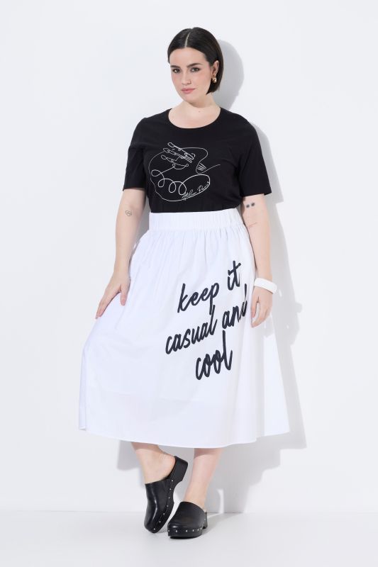 Casual And Cool Paper Touch Skirt