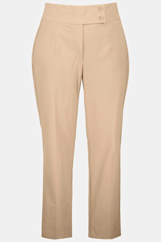 Wide Leg Lined Stretch Pants