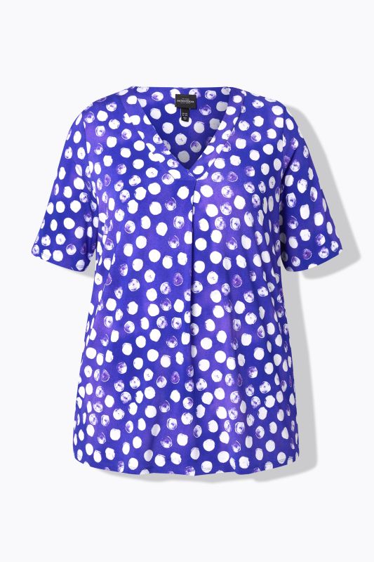 Polka dot Short Sleeve Slinky Top