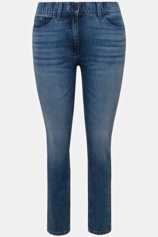 Textured Stripe Sarah Slim Fit Jeans