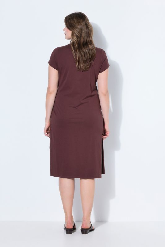 Tie Waist Midi Jersey Dress