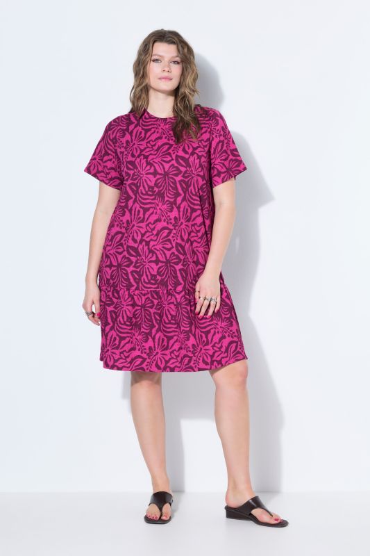 Textured Floral Dress