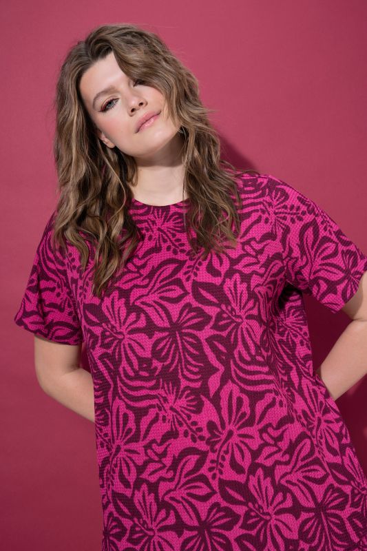 Textured Floral Dress