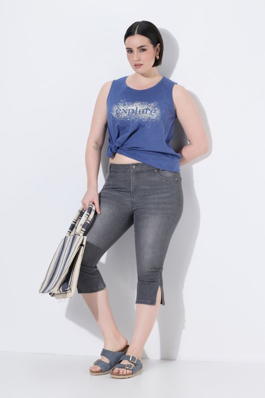Stretch Fit Denim  Capris