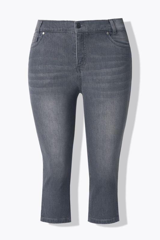 Stretch Fit Denim  Capris