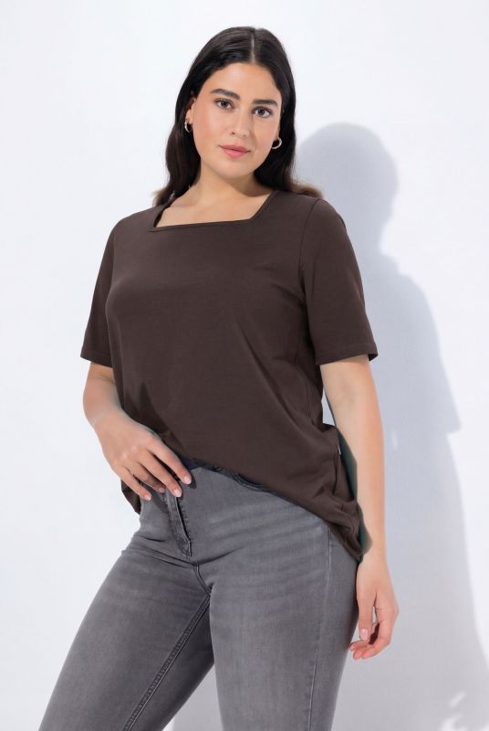Essential Square Neck Stretch Tee