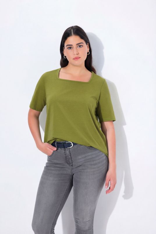 Essential Square Neck Stretch Tee