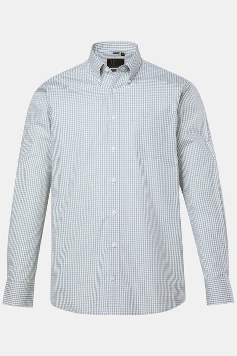 Easy Care Button Down Collar Comfort Fit Check Shirt