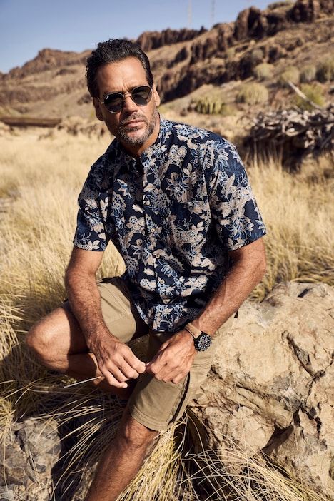 Linen-blend shirt