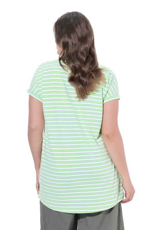 Striped Cap Sleeve Knit Tunic