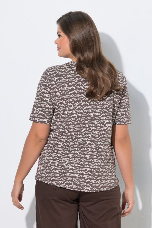 Fish Print Short Sleeve Tee