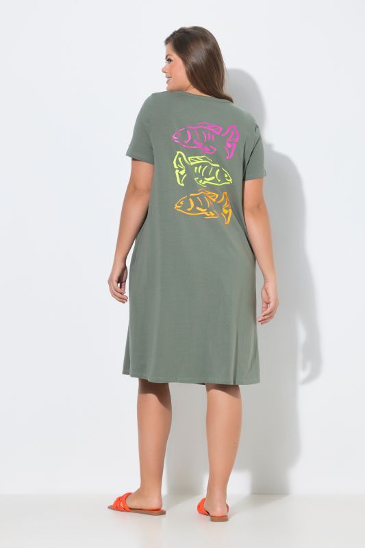 Beach Time Short Sleeve T-Shirt Dress