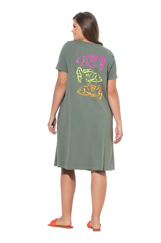 Beach Time Short Sleeve T-Shirt Dress
