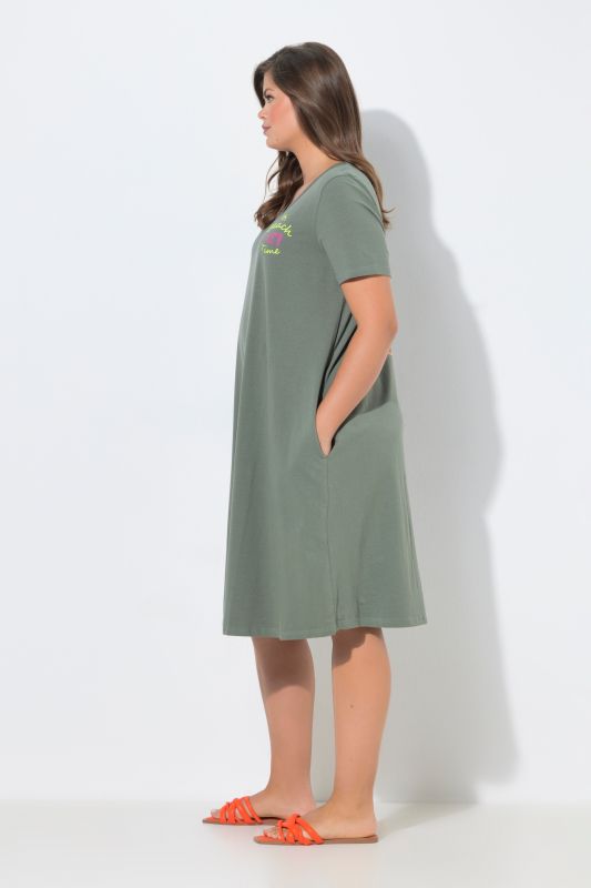 Beach Time Short Sleeve T-Shirt Dress